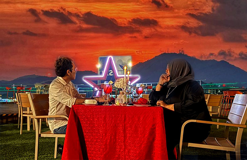 Romantis Di Puncak Bandar: Raikan Cinta Hati Di 7 Sky @ MH Hotel Ipoh